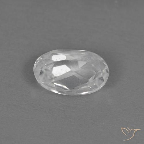 Topaz Gemstone in 6 x 4.2 mm Size for Sale, Topaz Stone in White Color