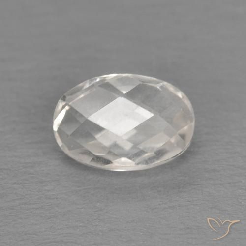 0.68ct Natural Warm White Topaz, Oval, VVS