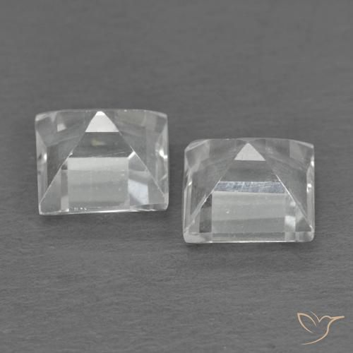 Topaz Gemstones in 4.5 x 4.4 mm Size for Sale, Topaz Stones in White Color