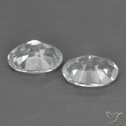 Topaz Gemstones in 7 x 5 mm (calibrated) Size for Sale, Topaz Stones in White Color