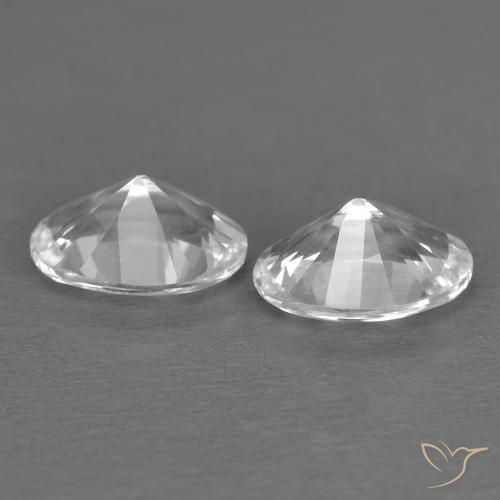 Topaz Gemstones in 7 x 5 mm (calibrated) Size for Sale, Topaz Stones in White Color