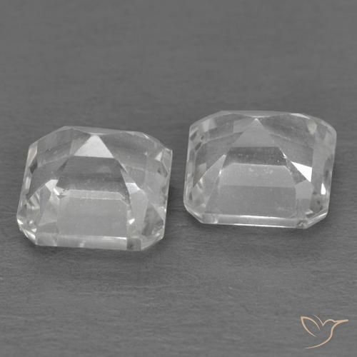 Topaz Gemstones in 5 x 5 mm (calibrated) Size for Sale, Topaz Stones in White Color