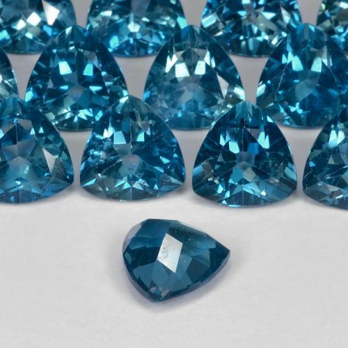 Topaz Gemstone in 6 x 6 mm (calibrated) Size for Sale, Topaz Stone in London Blue Color