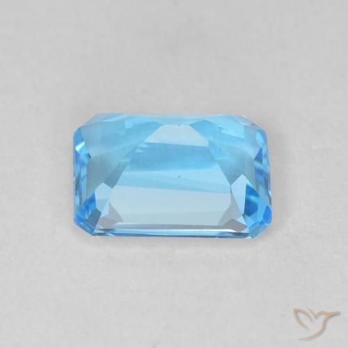 Topaz Gemstone in 8 x 6 mm (calibrated) Size for Sale, Topaz Stone in Sky Blue Color