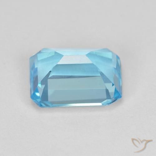Topaz Gemstone in 8 x 6 mm (calibrated) Size for Sale, Topaz Stone in Swiss Blue Color