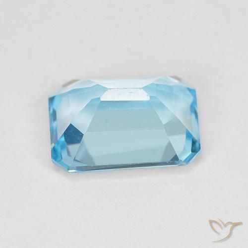Topaz Gemstone in 8 x 6 mm (calibrated) Size for Sale, Topaz Stone in Swiss Blue Color