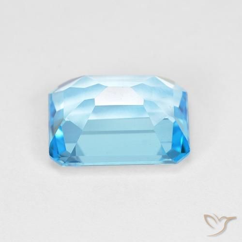 Topaz Gemstone in 8 x 6 mm (calibrated) Size for Sale, Topaz Stone in Swiss Blue Color