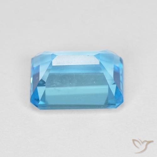 Topaz Gemstone in 8 x 6 mm (calibrated) Size for Sale, Topaz Stone in Swiss Blue Color