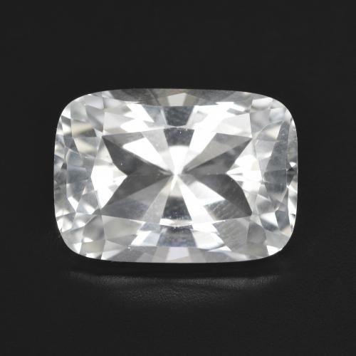 7.63ct Cushion-cut White Topaz from Brazil, Dimension 14.2 x 10.1mm, VVS Clarity, Natural untreated gemstone, 1pc Topaz in White Color, Mohs Hardness of 8 suitable for daily wear jewelry, Sagittarius Zodiac Stone, Photo A