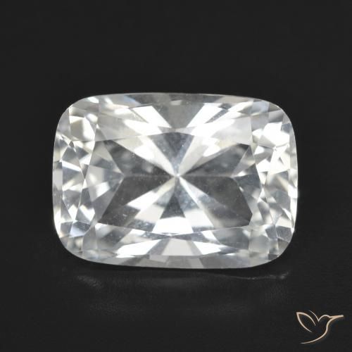 8.28ct Cushion-cut White Topaz from Brazil, Dimension 14.2 x 10.2mm, Natural untreated Gemstone, VVS Clarity, 1 piece Topaz in White Color, Mohs Hardness of 8 suitable for daily wear jewelry, Sagittarius Zodiac Stone, Photo A