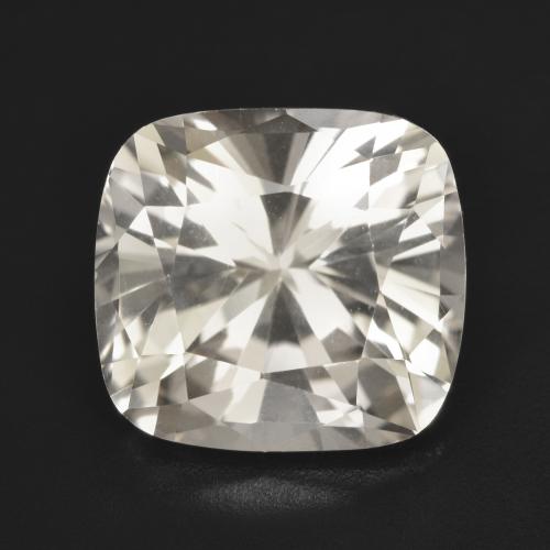 Topaze Blanc Coussin 12,9 x 12mm du Brésil, poids de 9,52 ct, pierre gemme naturelle Non traité de pureté vvs, 1 pièce de topaze cushion-cut, couleur : Blanc chaud, dureté de Mohs de 8 convient aux bijoux de tous les jours, pierre de sagesse, Pierre de naissance traditionnelle d'août, Photo A