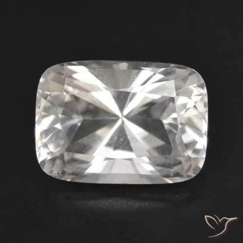 6.65ct Cushion Warm White Topaz from Brazil, Dimension 14.2 x 10.2mm, Natural untreated Gemstone, VVS Clarity, 1pc Cushion-cut Topaz, Mohs Hardness of 8 suitable for daily wear jewelry, Year of the Horse Gemstone, Photo A