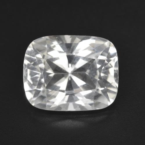Topaze Blanc cushion-cut du Brésil, 12,7 x 10,1mm, poids de 7,24 ct, pierre gemme naturelle Non traité de pureté vvs, 1 pièce de topaze, couleur Blanc, dureté Mohs de 8 convient aux bijoux de tous les jours, pierre de sagesse, Pierre du zodiaque Sagittaire, Photo A
