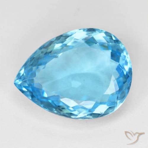 16.13ct Natural Swiss Blue Topaz, Pear Shape, VVS