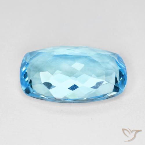 Topaz Gemstone in 17.5 x 11.4 mm Size for Sale, Topaz Stone in Swiss Blue Color