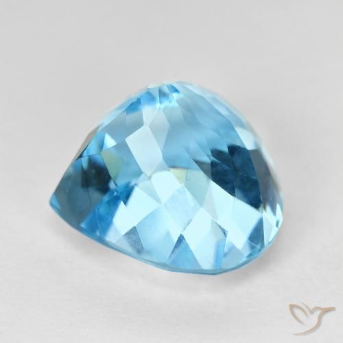 Topaz Gemstone in 13 x 13 mm (calibrated) Size for Sale, Topaz Stone in Swiss Blue Color