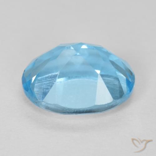Topaz Gemstone in 8 x 6 mm (calibrated) Size for Sale, Topaz Stone in Swiss Blue Color