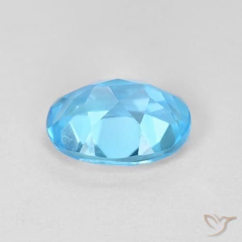 Topaz Gemstone in 8 x 6 mm (calibrated) Size for Sale, Topaz Stone in Swiss Blue Color