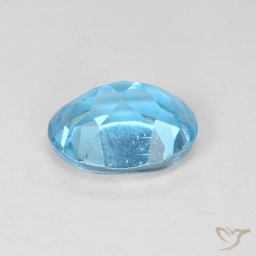 Topaz Gemstone in 8 x 6 mm (calibrated) Size for Sale, Topaz Stone in Swiss Blue Color