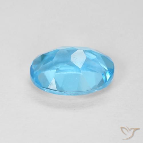 Topaz Gemstone in 8 x 6 mm (calibrated) Size for Sale, Topaz Stone in Swiss Blue Color