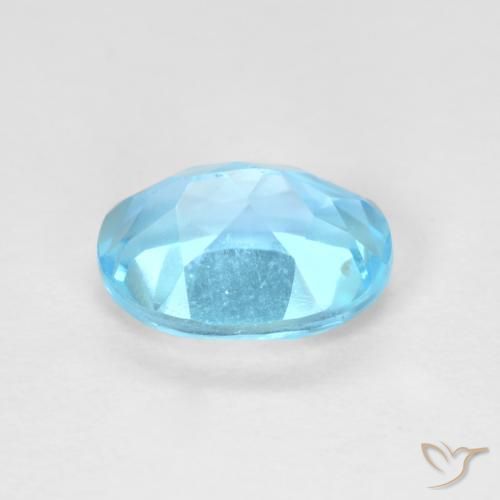Topaz Gemstone in 8 x 6 mm (calibrated) Size for Sale, Topaz Stone in Swiss Blue Color