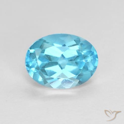 1.77ct Natural Swiss Blue Topaz, Oval, VVS