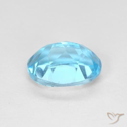 Topaz Gemstone in 8 x 6 mm (calibrated) Size for Sale, Topaz Stone in Swiss Blue Color