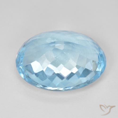 Topaz Gemstone in 18.5 x 14.4 mm Size for Sale, Topaz Stone in Swiss Blue Color