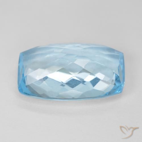 Topaz Gemstone in 17 x 11 mm Size for Sale, Topaz Stone in Swiss Blue Color