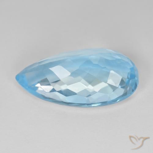 Topaz Gemstone in 19.5 x 10.6 mm Size for Sale, Topaz Stone in Swiss Blue Color
