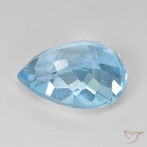 Topaz Gemstone in 16 x 12 mm (calibrated) Size for Sale, Topaz Stone in Swiss Blue Color