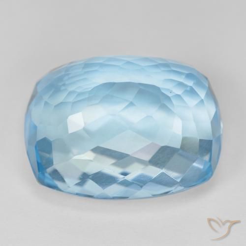 Topaz Gemstone in 19 x 15.2 mm Size for Sale, Topaz Stone in Swiss Blue Color
