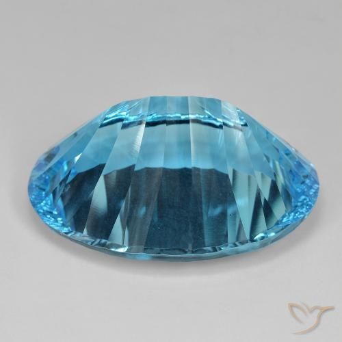 Best Blue Topaz for a Sagittarius Zodiac Necklace | Large Size, Swiss Blue Color