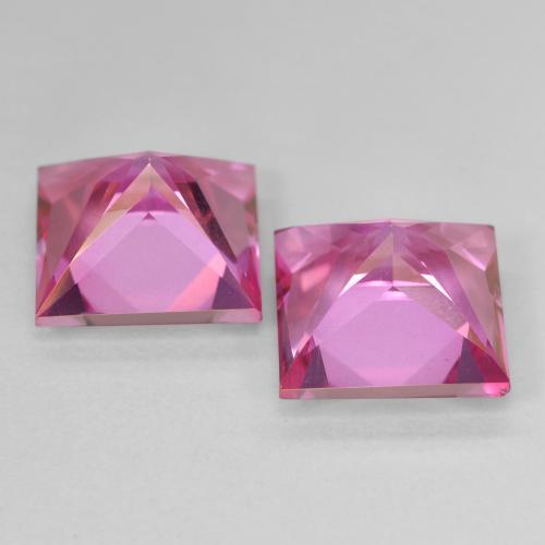 Topaz Gemstones in 10 x 10 mm (calibrated) Size for Sale, Topaz Stones in Hot Pink Color
