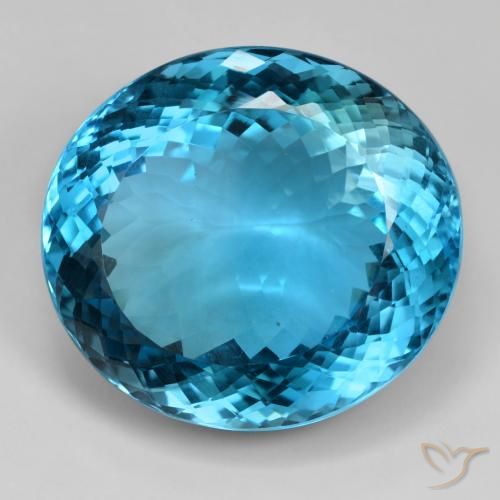 88.10ct Natural London Blue Topaz, Oval, IF