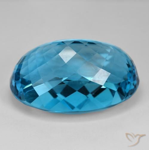 Topaz Gemstone in 36.2 x 24.4 mm Size for Sale, Topaz Stone in London Blue Color