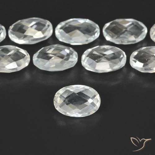 0.68ct Natural Warm White Topaz, Oval, VVS
