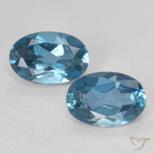 1.22ctw Natural London Blue Topaz, Oval, VS