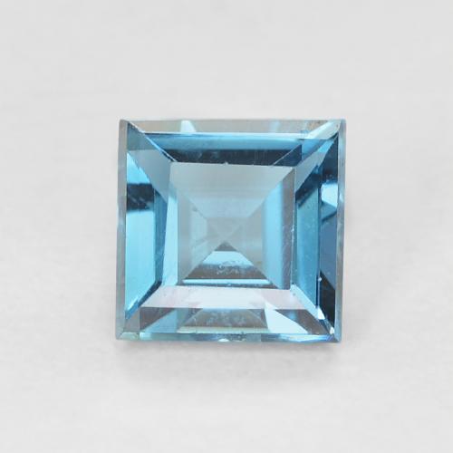 0.79ct Natural London Blue Topaz, Square, VVS