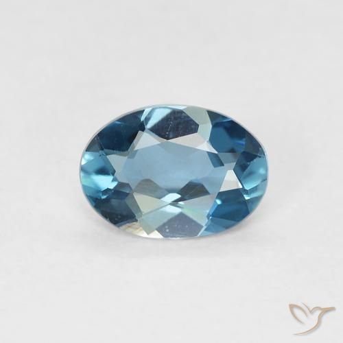 0.70ct Natural London Blue Topaz, Oval, VVS