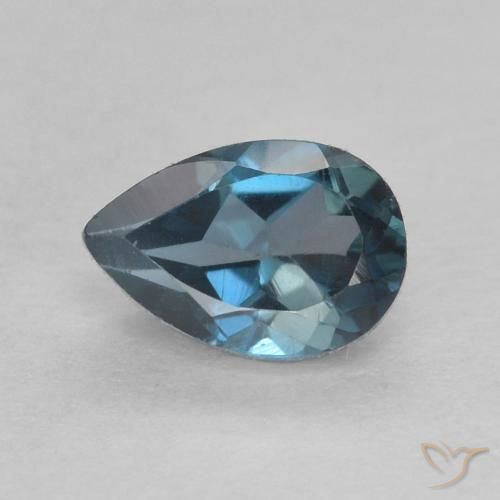 0,6 ct birnenschliff blauer Topas aus Brasilien, Größe 6,1 x 4,1mm, natürlicher Edelstein, VVS-VS Reinheit, 1 Stück birnenschliff Topas, Mohs-Härte von 8 Geeignet für den täglichen Gebrauch im Schmuck , Sternzeichen Schütze, Photo A