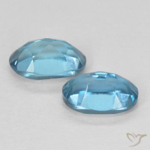 Topaz Gemstones in 6 x 4 mm (calibrated) Size for Sale, Topaz Stones in London Blue Color