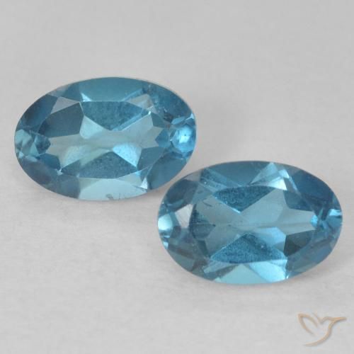 1.25ctw Natural London Blue Topaz, Oval, VVS