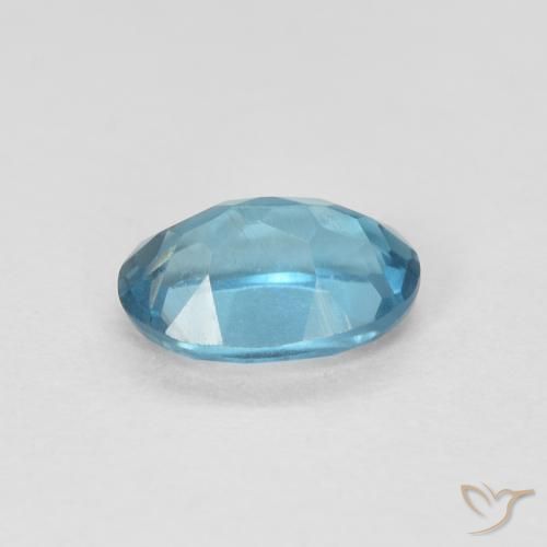 Topaz Gemstone in 6.3 x 4.4 mm Size for Sale, Topaz Stone in London Blue Color