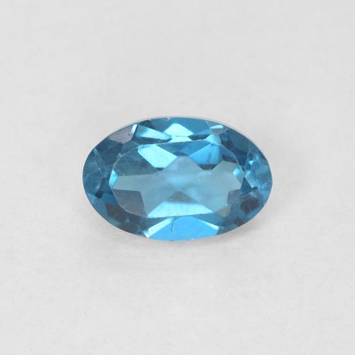 0.59ct Natural London Blue Topaz, Oval, VVS-VS