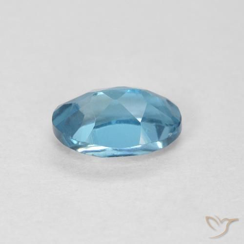 Topaz Gemstone in 6 x 4 mm (calibrated) Size for Sale, Topaz Stone in London Blue Color