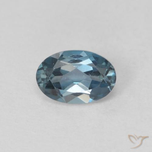 0.64ct Natural London Blue Topaz, Oval, VVS