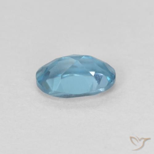 Topaz Gemstone in 6.2 x 4.3 mm Size for Sale, Topaz Stone in London Blue Color