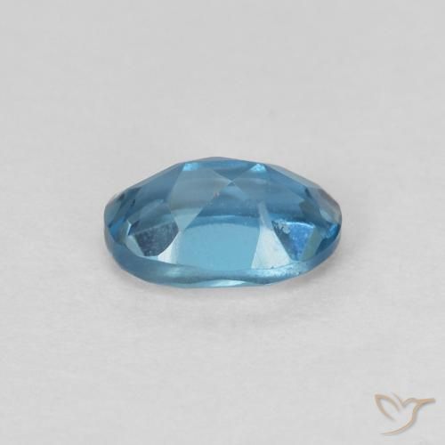 Topaz Gemstone in 6.3 x 4.3 mm Size for Sale, Topaz Stone in London Blue Color
