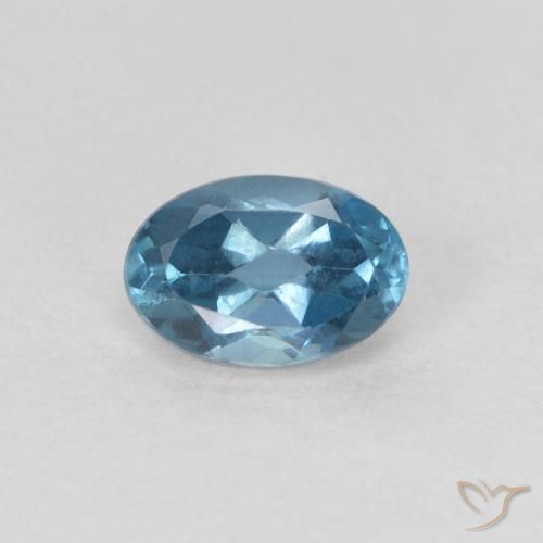 0.70ct Natural London Blue Topaz, Oval, VVS